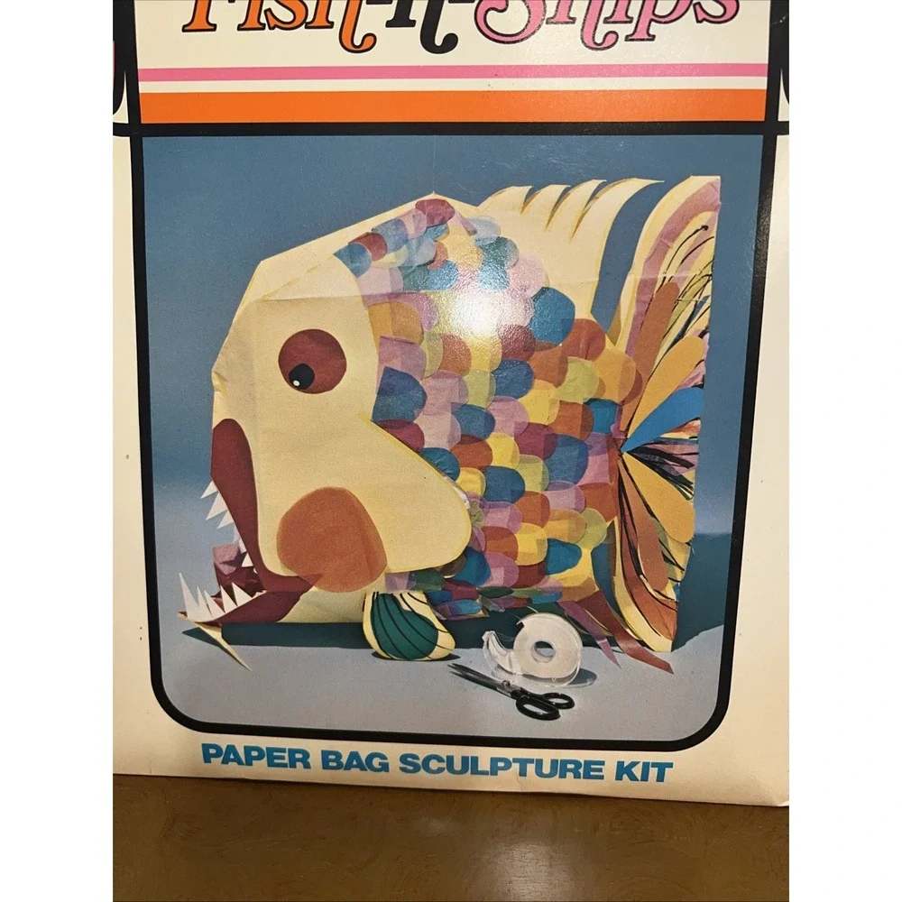 Vintage NIB Bag-a-beast Fish-n-snips Create Your Own Piñata Kit 1972